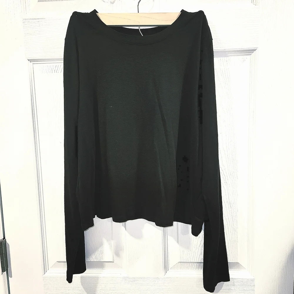 Torrid Black Super Soft Slub Jersey Top - Picture 2 of 4
